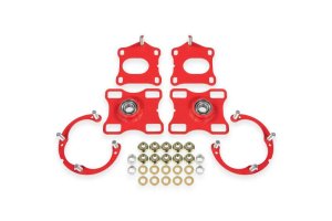 Ford Mustang Caster & Camber Plates - BMR Suspension - Red - `11-`14
